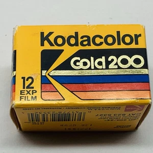 Kodak Kodacolor 12 Exp 35mm Film Gold 200 GB 135-12 Expired 1991 -1 Sealed Roll - Picture 1 of 6