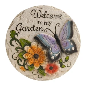 Garden Stepping Stones Outdoor Butterfly Step Stones for Walkway Gardening Gi... - Picture 1 of 9