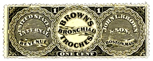 🚩RS39d 1c John I. Brown US Revenue Medicine Private Die Proprietary 💥RAR💥 - Bild 1 von 2