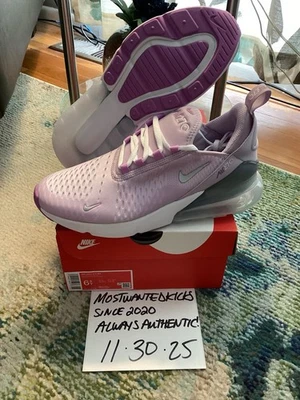 DS 2025 Nike Air Max 270 Muñeca Rush Fucsia Blanco GS Talla 6.5Y/Mujer’s Talla 8 Foto 1 de 4