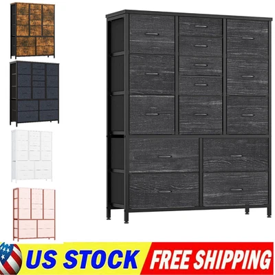 Cómoda de 15 cajones para dormitorio, cómoda de almacenamiento vertical alta y cajonera Foto 1 de 4