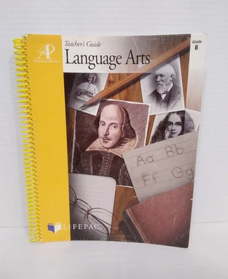Lifepac AOP Language Arts Grade 8 Teacher's Guide (No Alternative Tests incl.)  - Image 1 of 3