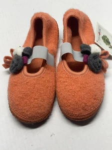 Pantofole Halflinger Juniors taglia 4/35 lana floreali NUOVE - Foto 1 di 5