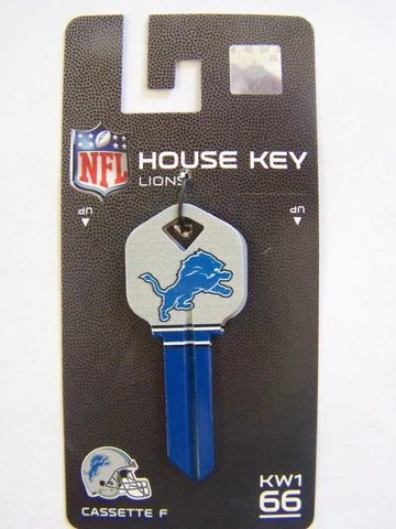 Detroit Lions  Kwikset KW1 house key blank Cover