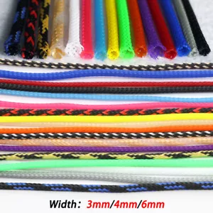 3/4/6mm Braided Cable Sleeving PET Expandable Wire Sheath Electrics Wire Harne - Picture 1 of 7