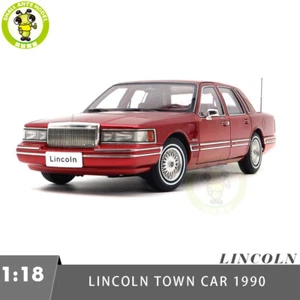 1/18 Lincoln Town Car 1990 Second Generation Red Diecast Model Toy Car Gifts - Picture 1 of 15
