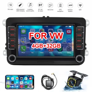 Für VW GOLF 5 6 Polo Touran Caddy Tiguan Android Autoradio GPS Navi mit Kamera - Bild 1 von 16