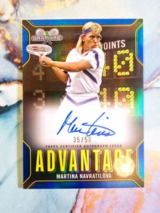 Martina Navratilova Blue Auto /50 On Card Auto 2024 Topps Graphite Tennis - Bild 1 von 2