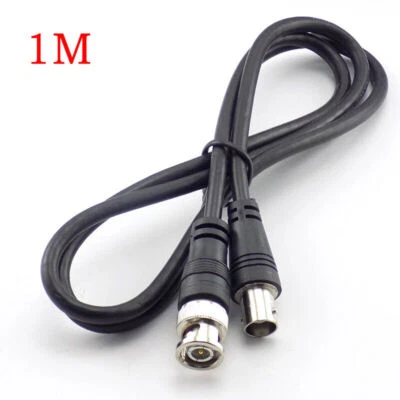 1M BNC Male To Female Extension Coaxial Cable Connector Audio Video CCTV Camera - Image 1 of 4