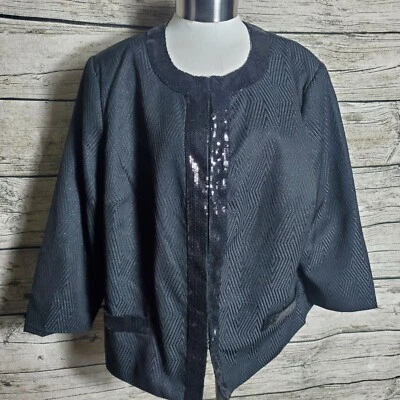 Черный блейзер Jaclyn Smith Collection размер XL - Изображение 1 из 4