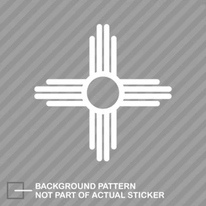 New Mexico State Flag Sante Fe Logo Sticker Die Cut Decal - Picture 1 of 21