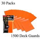 1500 Matte Orange Mtg Bcw Deck Guards Ccg Pokemon Gaming Card Sleeves 30 Pack