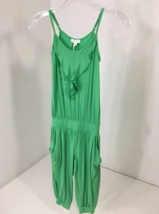 PUMPKIN PATCH GIRLS FRILL KNIT PLAYSUIT ISLAND GREEN SIZE 6 NWT $45 - Picture 1 of 10