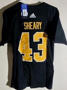adidas NHL T-Shirt Pittsburgh Penguins Conor Sheary Black sz M - Picture 1 of 1