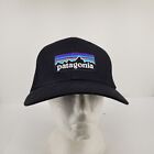 B55 Patagonia P-6 Logo Trucker Hat Black Mesh Back Baseball Snapback Cap