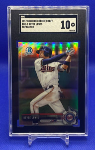 2017 Bowman Draft Chrome Royce Lewis Refractor #BDC-1 SGC 10