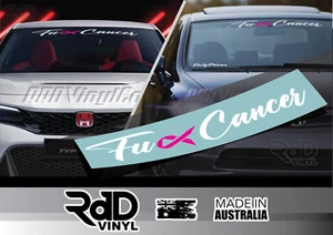 Fuck-Cancer 600 mm. to 1000 mm. Car Windshield Banner | Vinyl Sticker Decal - Picture 1 of 6