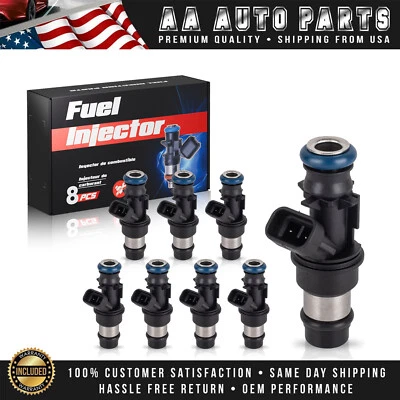 8PCS Fuel Injectors for 2003-2007 Chevrolet Express 1500 5.3L V8 FJ315 17113698 - Image 1 of 4