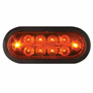 CASE OF 25 - 6.5" Oval Stop/Turn/Tail Light (10 LEDs, amber) - Picture 1 of 1