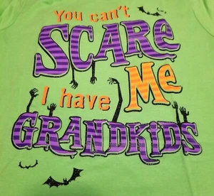 Halloween Lime Green Womens T-shirt Grandma Medium Large Gildan Soft Style NWT - Picture 1 of 3