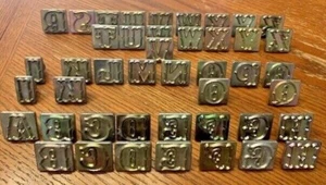 Leather Stamp 1" TANDY Craftool  ALPHABET SET Single Replacement LETTER - Picture 1 of 24