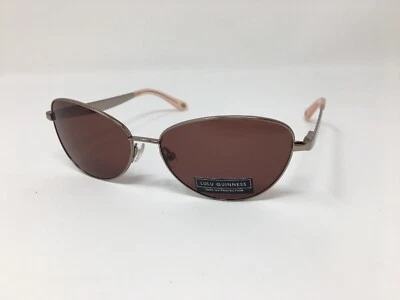 Gafas de sol de diseñador Lulu Guinness L115 para mujer 55-14-130 oro rosa mariposa C32 Foto 1 de 4