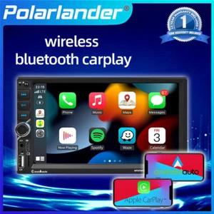 7" 2 Din Wireless Carplay Android Auto Car Stereo Radio Touch Screen Bluetooth - Picture 1 of 13