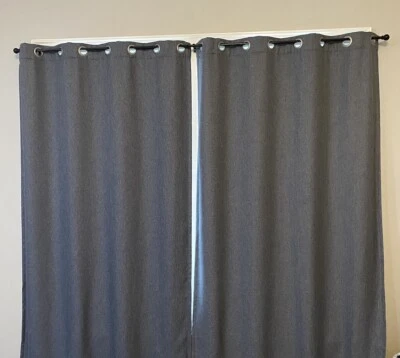 Blackout Curtains/Drapery 2pc Set Including Tie Backs Pre Owned - Image 1 of 3