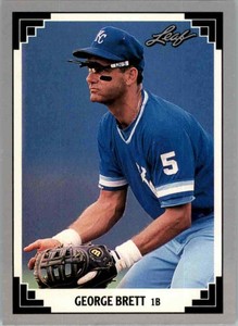 1991 Leaf George Brett #335