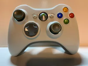 OEM Microsoft Xbox 360 Wireless Controller Original Weiß GETESTET Funktioniert - Bild 1 von 3