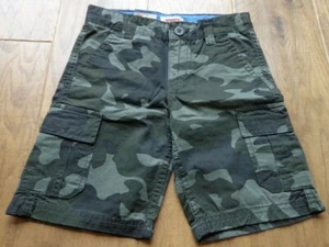 LEVI'S boy's sz 5 NWT camo green cargo relaxed fit shorts w/adjustable waist - Picture 1 of 3