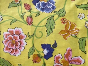 EVERFAST Fabric 47” X 110” Floral Chintz Polished Vintage - Picture 1 of 3