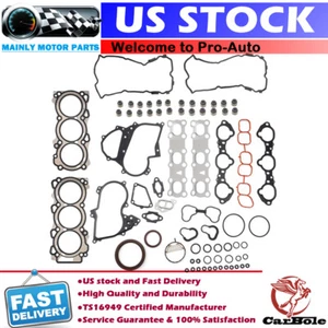 Juego de juntas de culata para Nissan Altima Máxima Murano Quest 2007-2020 3,5 L DOHC VQ35DE - Imagen 1 de 15