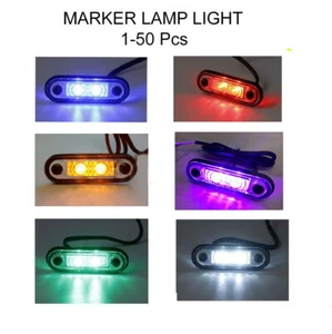 12V/24V KELSA BAR FLUSH FIT LED MARKER LIGHTS LAMPS WHITE/AMBER/RED/BLUE/GREEN - Picture 1 of 23
