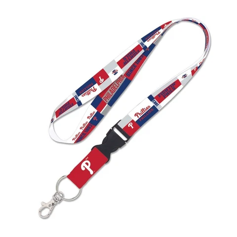 PHILADELPHIA PHILLIES COLOR BLOCK LANYARD DETACHABLE BUCKLE NEW WINCRAFT 👀 Cover