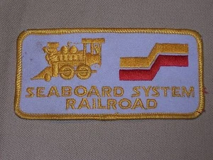 Vintage Seaboard System Railroad Patch Steam Engine Train Logo  - Picture 1 of 3