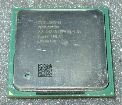 PROCESADOR INTEL PENTIUM 4 2,2 GHz, bus 400 MHz, SL68S, SOCKET 478, VENDEDOR DE EE. UU. Foto 1 de 2