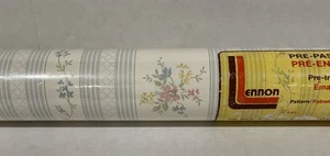 Vintage Vinyl Wall covering Lennon New Roll 56 Sq Ft Retro Floral Wallpaper READ - Picture 1 of 9