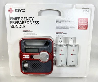 Solarlink Radio NOAA Weather FR360 Eton Cruz Roja Paquete de Preparación para Emergencias Foto 1 de 4