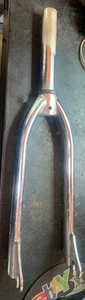 Vintage Old School BMX Redline Bike Chrome Oval 1" Threadless Fork Chr-Mo - Picture 1 of 8