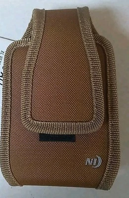 Новый без ценников чехол Nite Ize подходит для всех коричневых холщовых кобур для телефона XL с вертикальным зажимом прочный - Изображение 1 из 4