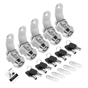 Confezione da 5 serrature per armadi di sicurezza avanzata - Set simile con chiavi da 5/8", impermeabili - Foto 1 di 10