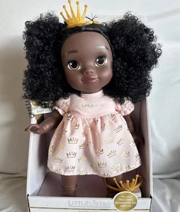 Littlelistas Lily 14-inch Crowned Natural Hair Baby Doll & Accessories - Picture 1 of 2