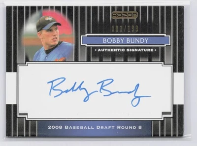 2008 Razor Signature Series Bobby Bundy #60 (RC) /199 BALTIMORE ORIOLES - Image 1 of 2