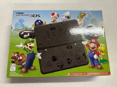 NEW Unused Nintendo New 3DS Super Mario Black Friday Edition System Console - Image 1 of 4