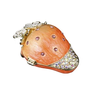 Strawberry Themed Accessories Case Alloy Construction Easy Carry Designs - Picture 1 of 8