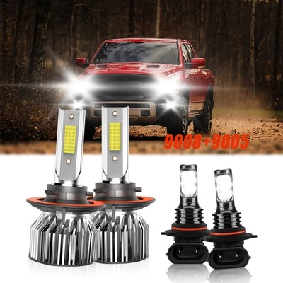 For Dodge Ram 5500 2008-2010 LED Headlight Kit Bulb High Low Beam Fog Lamp 6000K - Image 1 of 4