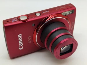 Superb Condition Red Canon IXUS 155 Digital Camera With Charger - Picture 1 of 17