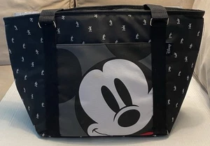 Disney Insulated Cooler Bag Black White Mickey Mouse NWOT - Picture 1 of 8