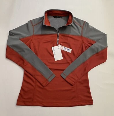 Jaqueta de treino de corrida NORTH END feminina manga longa vermelha cinza tamanho XS nova com etiquetas - Imagem 1 de 4